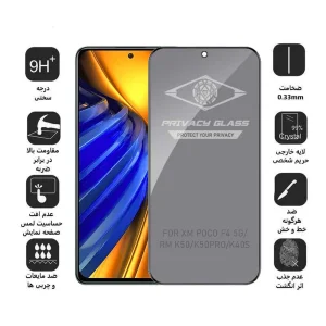 محافظ صفحه نمایش حریم شخصی اپیکوی مدل PvSight مناسب برای گوشی موبایل شیائومی Poco F4 5G/ Redmi K50/ Redmi K50 Pro/ Redmi K40s