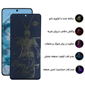 محافظ صفحه نمایش حریم شخصی اپیکوی مدل wukong privacy مناسب برای گوشی موبایل گوگل Pixel 8 Pro/ 7 Pro/9 pro XL