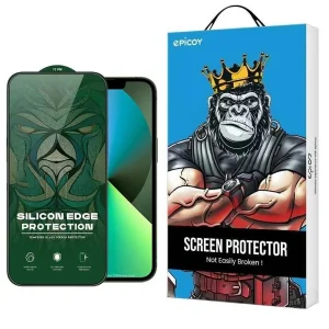 محافظ صفحه نمایش اپیکوی مدل Silicon Edges Privacy  مناسب برای گوشی موبایل اپل iPhone 16e / 13 / 13 Pro/ 14