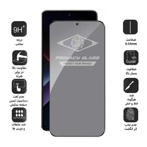 محافظ صفحه نمایش حریم شخصی اپیکوی مدل Privacy مناسب برای گوشی موبایل شیائومی Poco X7 Pro / X6 Pro / Redmi Note 14 / turbo 4