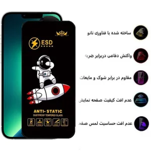 محافظ صفحه نمایش اپیکوی مدل Spaceship مناسب برای گوشی موبایل اپل 13Pro Max / 14 Plus