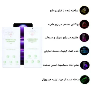 محافظ صفحه نمایش اپیکوی مدل Hydrogel مناسب برای گوشی موبایل شیائومی Redmi Note 12 Pro 5G به همراه محافظ پشت گوشی