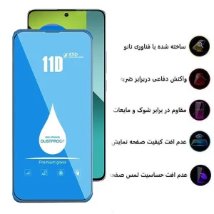 محافظ صفحه نمایش 11D اپیکوی مدل Blue ESD مناسب برای گوشی موبایل شیائومی Redmi Note 13 Pro 4G/5G / Note 13 4G/5G / Note 13R Pro 5G