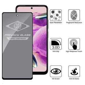 محافظ صفحه نمایش حریم شخصی اپیکوی مدل Privacy مناسب برای گوشی موبایل شیائومی Redmi Note 12S/Redmi Note 11S 4G/Poco M4 Pro 4G