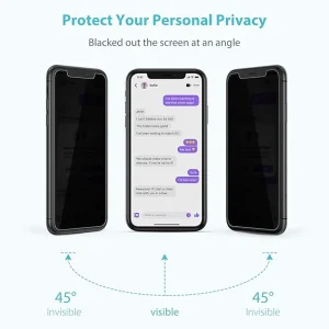 محافظ صفحه نمایش حریم شخصی اپیکوی مدل Cactus-ESD-Privacy مناسب برای گوشی موبایل اپل iPhone 11 Pro / Xs / X