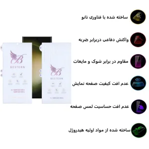 محافظ صفحه نمایش مات اپیکوی مدل Hydrogel-Matte مناسب برای گوشی موبایل سامسونگ Galaxy S23 Ultra به همراه محافظ پشت گوشی