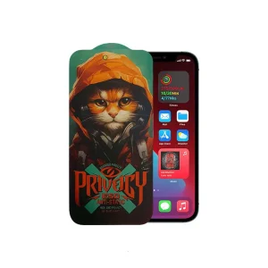محافظ صفحه نمایش حریم شخصی اپیکوی مدل Privacy Hoodie Cat مناسب برای گوشی موبایل اپل iPhone 12 Pro Max