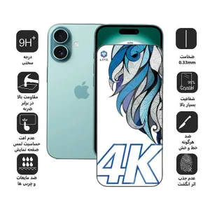 محافظ صفحه نمایش اپیکوی مدل Lion stereo vision مناسب برای گوشی موبایل اپل  iPhone 17 Pro / 17 / 16 Pro