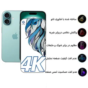 محافظ صفحه نمایش اپیکوی مدل Lion stereo vision مناسب برای گوشی موبایل اپل  iPhone 17 Pro / 17 / 16 Pro