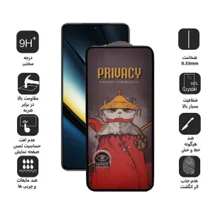 محافظ صفحه نمایش اپیکوی مدل  Airbag Privacy مناسب برای گوشی موبایل شیائومی Poco F6 Pro/ Poco F6/ Redmi Turbo 3