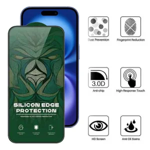 محافظ صفحه نمایش حریم شخصی اپیکوی مدل Silicon Edges Privacy مناسب برای گوشی موبایل اپل iPhone 16 / iPhone 15