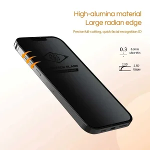 محافظ صفحه نمایش حریم شخصی اپیکوی مدل Silicon Edges Privacy مناسب برای گوشی موبایل اپل iPhone 16 / iPhone 15