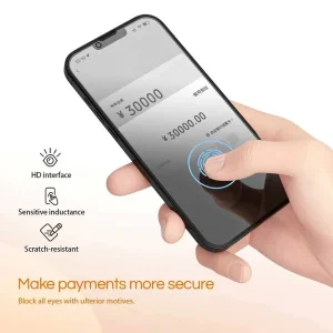 محافظ صفحه نمایش حریم شخصی اپیکوی مدل Silicon Edges Privacy مناسب برای گوشی موبایل اپل iPhone 16 / iPhone 15