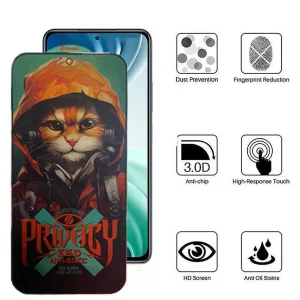 محافظ صفحه نمایش حریم شخصی اپیکوی مدل Privacy Hoodie Cat مناسب برای گوشی موبایل شیائومی Mi 11i/ Mi 10i / Mi 11X/ Mi 11X Pro/ 11i/ 11i HyperCharge 5G