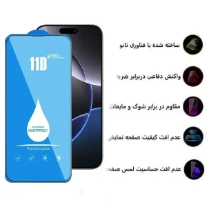 محافظ صفحه نمایش اپیکوی مدل Blue ESD مناسب برای گوشی موبایل اپل iPhone 17 Pro