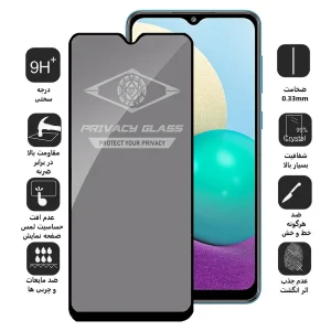 محافظ صفحه نمایش حریم شخصی اپیکوی مدل PvSight مناسب برای گوشی موبایل سامسونگ Galaxy A022