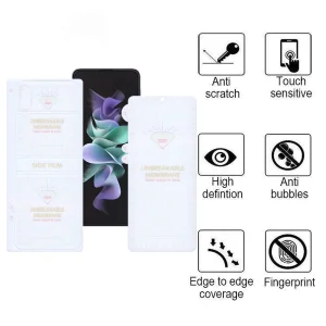 محافظ صفحه نمایش اپیکوی مدل Hydrogel مناسب برای گوشی موبایل سامسونگ Galaxy Z Flip 3 5G به همراه محافظ پشت گوشی