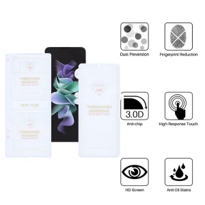 محافظ صفحه نمایش اپیکوی مدل Hydrogel مناسب برای گوشی موبایل سامسونگ Galaxy Z Flip 3 5G به همراه محافظ پشت گوشی