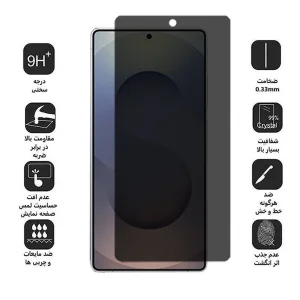 محافظ صفحه نمایش حریم شخصی اپیکوی مدل Hydrogel-Privacy مناسب برای گوشی موبایل سامسونگ  Galaxy S25 Ultra