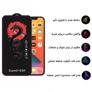 محافظ صفحه نمایش اپیکوی مدل Dragon ESD مناسب برای گوشی موبایل اپل iPhone 12 /12 Pro