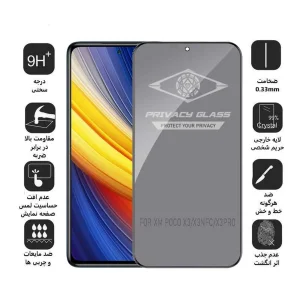 محافظ صفحه نمایش حریم شخصی اپیکوی مدل PvSight مناسب برای گوشی موبایل شیائومی Poco X3/ X3 NFC/ X3 Pro