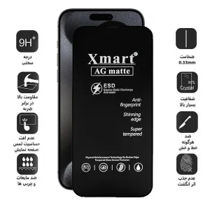 محافظ صفحه نمایش مات اپیکوی مدل Xmart Ag Matte مناسب برای گوشی موبایل اپل iphone 15 Pro