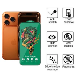 محافظ صفحه نمایش اپیکوی مدل Green Dragon ExplosionProof مناسب برای گوشی موبایل اپل iPhone 17 Pro /17 /16 Pro