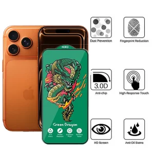 محافظ صفحه نمایش اپیکوی مدل Green Dragon ExplosionProof مناسب برای گوشی موبایل اپل iPhone 17 Pro /17 /16 Pro
