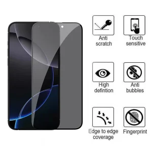 محافظ صفحه نمایش حریم شخصی اپیکوی مدل Privacy مناسب برای گوشی موبایل اپل iPhone 16 Pro Max