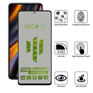 محافظ صفحه نمایش حریم شخصی اپیکوی مدل Cactus-ESD-Privacy مناسب برای گوشی موبایل شیائومی Poco M4 Pro 5G / Poco X4 GT 5G / Poco X3 GT 5G