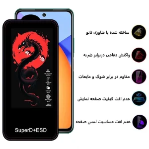 محافظ صفحه نمایش اپیکوی مدل Dragon ESD مناسب برای گوشی موبایل آنر 10X Lite / 90 Lite / 90 GT / 50 SE / X8b / X8a / X8