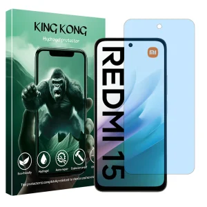 محافظ صفحه نمایش مات آنتی بلو کینگ کونگ مدل Tough مناسب برای گوشی موبایل شیائومی Redmi 15 4G