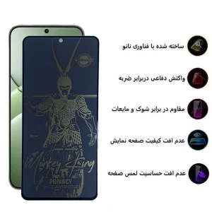 محافظ صفحه نمایش حریم شخصی اپیکوی مدل Wukong privacy مناسب برای گوشی موبایل هوآوی Nova 13/ 13i