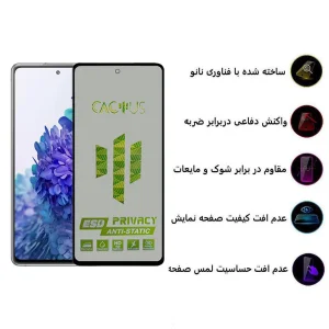 محافظ صفحه نمایش اپیکوی مدل  Cactus-ESD-Privacy مناسب برای گوشی موبایل سامسونگ Galaxy A53/ A52/ A52s/ A51/ S20 FE/ M31s
