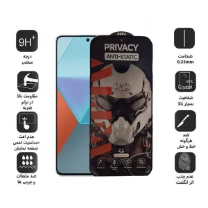 محافظ صفحه نمایش حریم شخصی اپیکوی مدل Alpha مناسب برای گوشی موبایل شیائومی Redmi Note 13 Pro 4G/5G /Note 13 4G/5G /Note 13R Pro