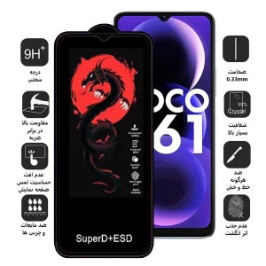 محافظ صفحه نمایش اپیکوی مدل Dragon ESD مناسب برای گوشی موبایل شیائومی Poco C61
