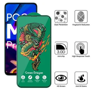 محافظ صفحه نمایش اپیکوی مدل Green Dragon ExplosionProof مناسب برای گوشی موبایل شیائومی Poco M6 Pro 5G/ Redmi 12 4G/5G / Redmi Note 12R 5G