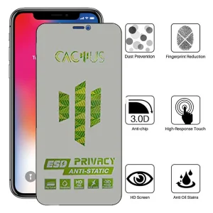 محافظ صفحه نمایش حریم شخصی اپیکوی مدل Cactus-ESD-Privacy مناسب برای گوشی موبایل اپل iPhone 11 Pro Max / XS Max
