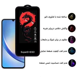 محافظ صفحه نمایش اِپیکوی مدل Dragon ESD مناسب برای گوشی موبایل سامسونگ Galaxy A34 5G