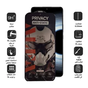 محافظ صفحه نمایش حریم شخصی اپیکوی مدل Alpha مناسب برای گوشی موبایل شیائومی Redmi K50 Ultra/ K50 Gaming/ K50 Pro/ K50 5G