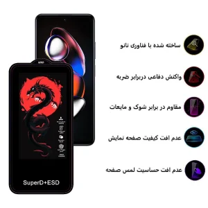 محافظ صفحه نمایش اپیکوی مدل Dragon ESD مناسب برای گوشی موبایل شیائومی Redmi Note 12T Pro / Note 11T Pro Plus / Note 11T Pro / Note 11T 5G