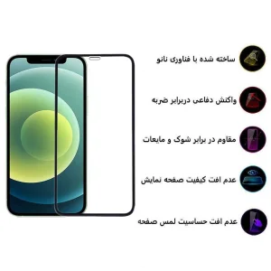 محافظ صفحه نمایش اپیکوی مدل Super 5D مناسب برای گوشی موبایل اپل iPhone 12/12Pro