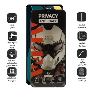 محافظ صفحه نمایش حریم شخصی اپیکوی مدل Alpha مناسب برای گوشی موبایل شیائومی Redmi C75 4G/5G /Redmi A4/A3 Pro