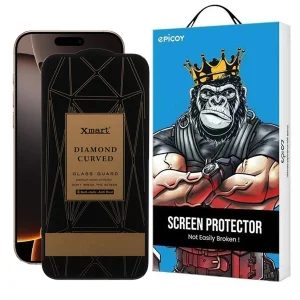 محافظ صفحه نمایش اپیکوی مدل Xmart Diamond Curved مناسب برای گوشی موبایل اپل iPhone 17 Pro/ 17/ 16 Pro
