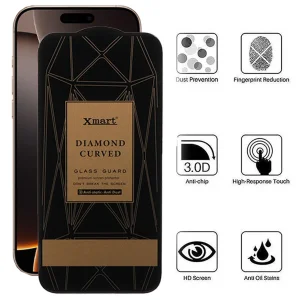محافظ صفحه نمایش اپیکوی مدل Xmart Diamond Curved مناسب برای گوشی موبایل اپل iPhone 17 Pro/ 17/ 16 Pro
