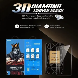 محافظ صفحه نمایش اپیکوی مدل Xmart Diamond Curved مناسب برای گوشی موبایل اپل iPhone 17 Pro/ 17/ 16 Pro