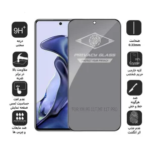محافظ صفحه نمایش حریم شخصی اپیکوی مدل PvSight مناسب برای گوشی موبایل شیائومی Mi 11T/ Mi 11T Pro