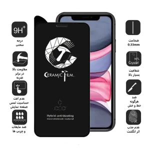 محافظ صفحه نمایش سرامیکی اپیکوی مدل Crm مناسب برای گوشی موبایل اپل iPhone 11 / XR