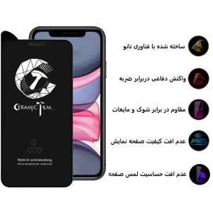 محافظ صفحه نمایش سرامیکی اپیکوی مدل Crm مناسب برای گوشی موبایل اپل iPhone 11 / XR