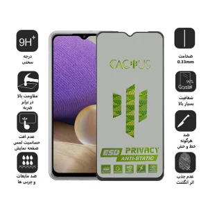 محافظ صفحه نمایش اپیکوی مدل Cactus-ESD-Privacy مناسب برای گوشی موبایل سامسونگ Galaxy A32 5G/A12 4G/ M12 / M32 5G/F12